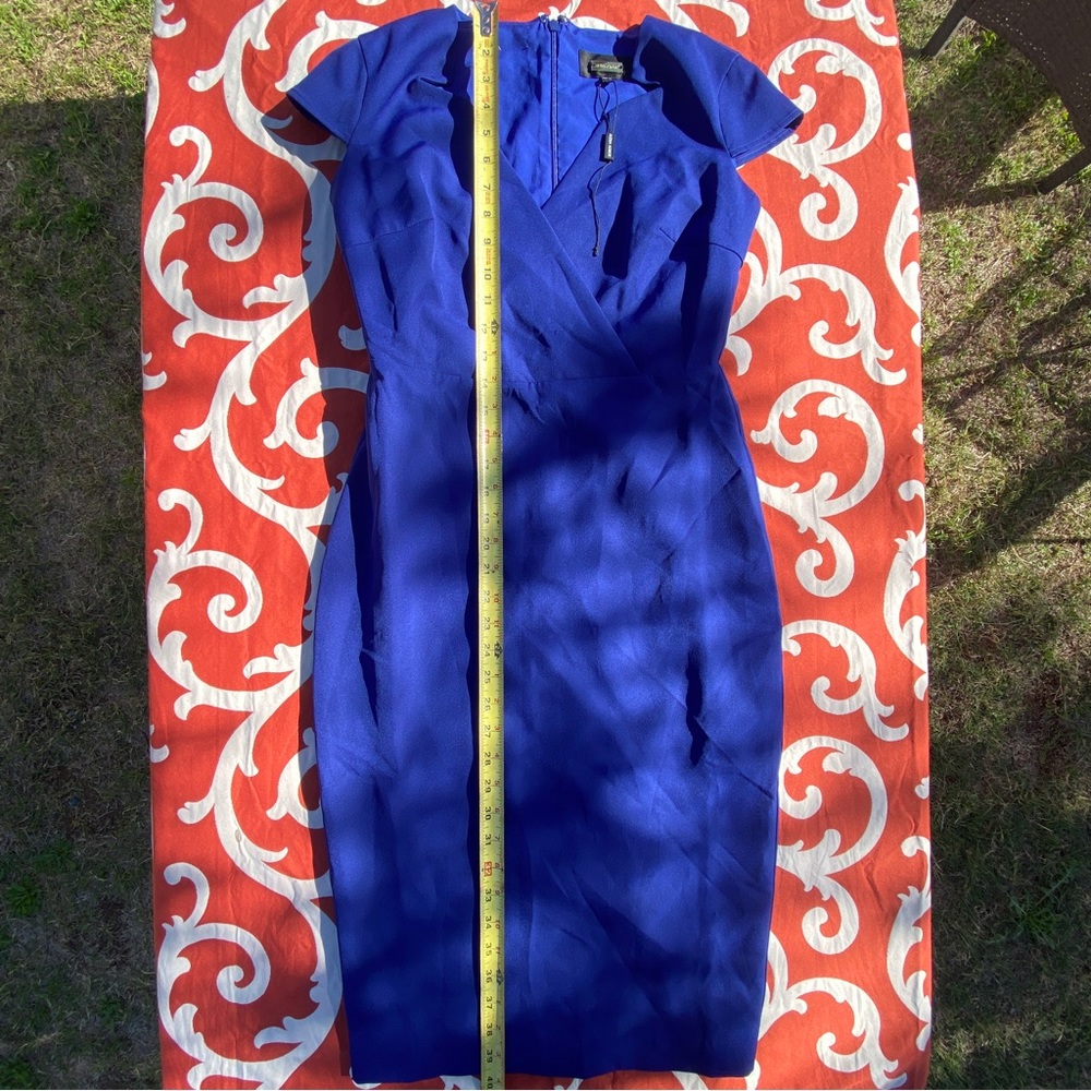Blue Alexia Admor Dress Polyester size 4